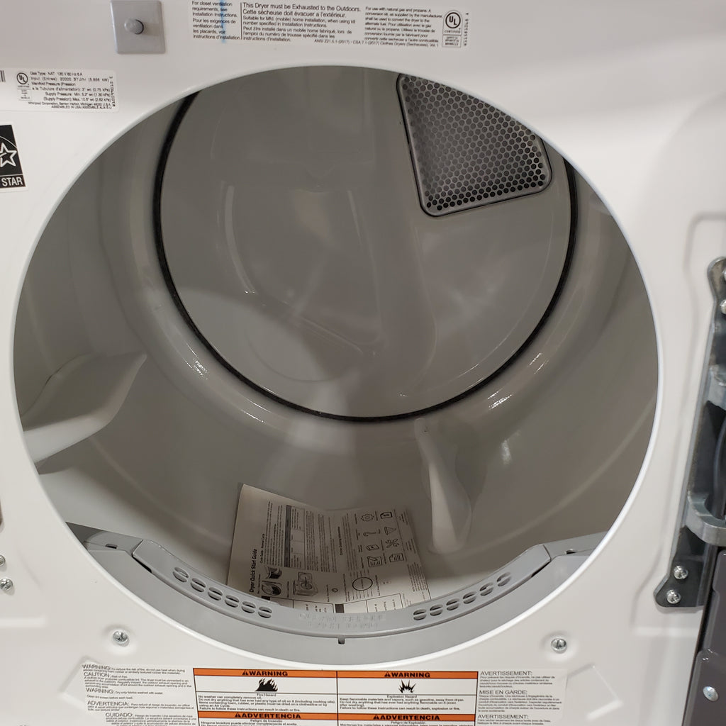 Pictures of Maytag 4.5 cu. ft. Front Load Washer with Extra Power and 12-Hr Fresh Spin™ Option MHW5630HW - Scratch & Dent (Moderate) and Maytag 7.3 cu. ft. Front Load Gas Dryer with Extra Power and Quick Dry Cycle MGD5630HW - Scratch & Dent (Minor) - Neu Appliance Outlet - Discount Appliance Outlet in Austin, Tx