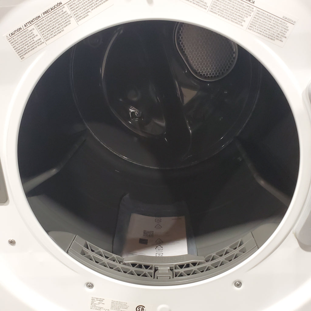 Samsung 4.5 cu. ft. Large Capacity Smart Front Load Washer with Super Speed Wash in White WF45B6300AW - Scratch & Dent (Minor) and Samsung 7.5 cu. ft. Smart Electric Dryer with Steam Sanitize+ in White 16064 - DVE45B6300W - Open Box