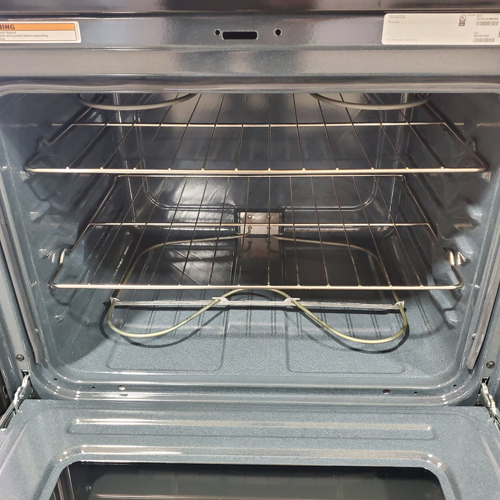 Amana 30-inch Electric Range with Temp Assure Cooking System in Black ACR4303MFB - Scratch & Dent (Minor)
