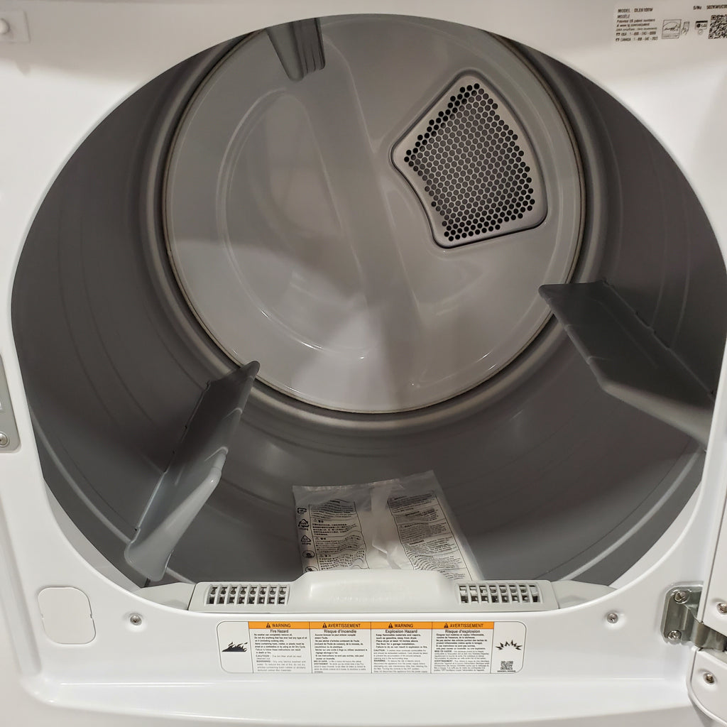 Pictures of LG 7.3 Cu. Ft. Electric Rear Control Ultra Large Capacity Dryer in White with Sensor Dry DLE6100W - Certified Refurbished - Neu Appliance Outlet - Discount Appliance Outlet in Austin, Tx