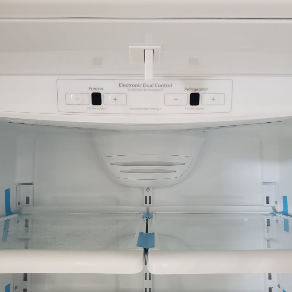 Pictures of Maytag Fingerprint Resistant Stainless Steel 19 Cu. Ft. Bottom Mount Refrigerator with FreshLock Crispers and BrightSeries LED Lighting MBF1958FEZ - Certified Refurbished - Neu Appliance Outlet - Discount Appliance Outlet in Austin, Tx