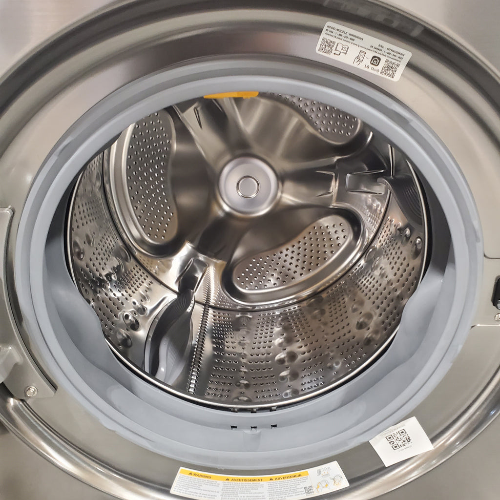 Pictures of LG Ultra Large Capacity 4.5 Cu. Ft. Capacity Front Load Washer with TurboWash 360 WM5500HVA and LG Smart Mega Capacity 7.8 Cu. Ft. Front Load Dryer with Dual Inverter Heat Pump Technology DLHC5502V - Scratch and Dent (Minor) - Neu Appliance Outlet - Discount Appliance Outlet in Austin, Tx