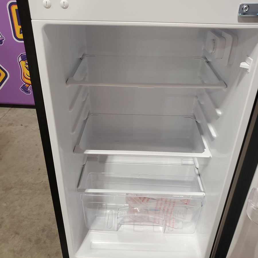 Vissani 4.5 cu. ft. 2-Door Mini Refrigerator in Platinum Steel with Freezer HVDR45PS - Scratch & Dent (Minor)