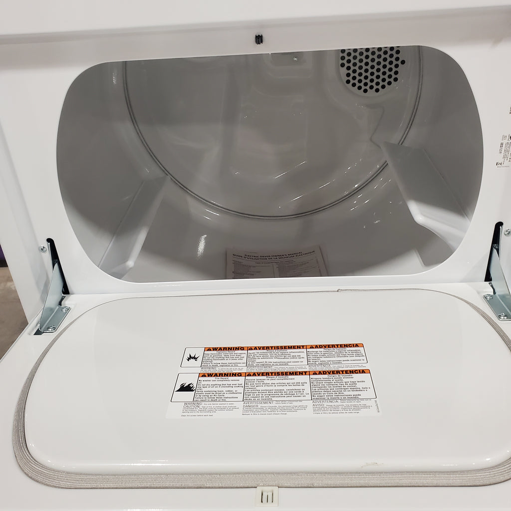 Pictures of Maytag Top Load 3.8 cu. ft. Washer with Deep Fill and Quick Wash Cycle MVW4005SW - Open Box and Maytag Top Load Electric Wrinkle Prevent 7.0 cu. ft. Dryer with Auto Dry 16128 - MED4005SW - Open Box - Neu Appliance Outlet - Discount Appliance Outlet in Austin, Tx