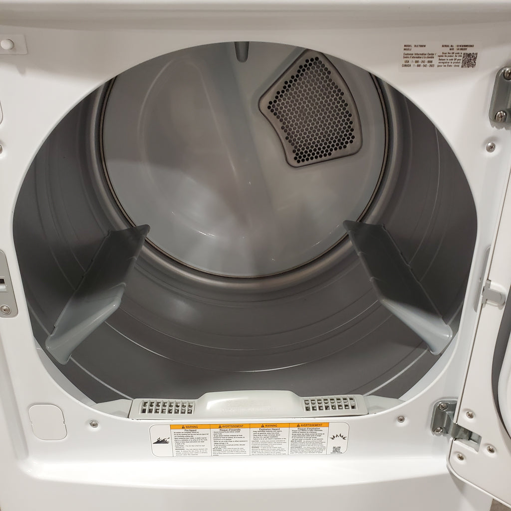 Pictures of LG 7.3 cu. ft. Ultra Large High Efficiency Electric Dryer in White 1CR05075 - DLE7000W - Certified Refurbished - Neu Appliance Outlet - Discount Appliance Outlet in Austin, Tx