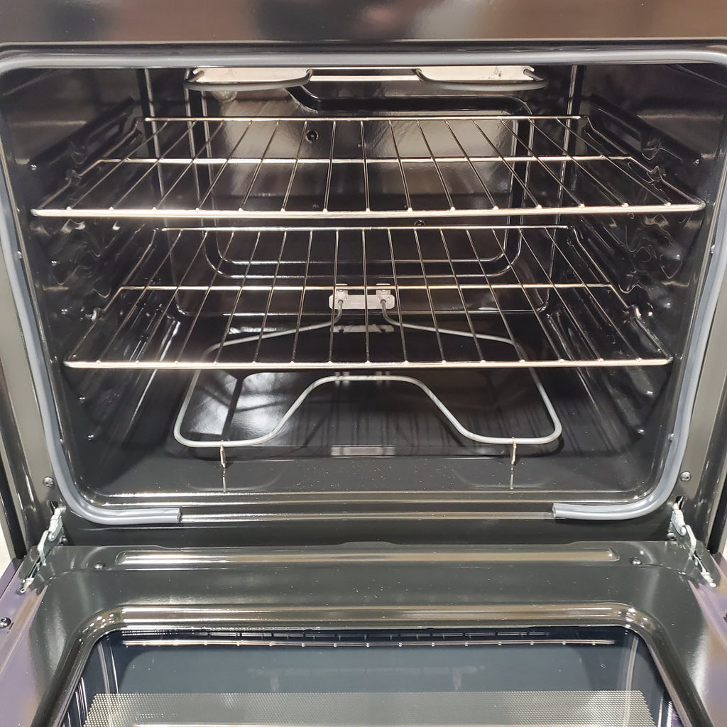 Pictures of GE® Stainless Steel ENERGY STAR® Free-Standing Electric Range with 4 Burner Radiant Cooktop 24SD037 - GRF400SVSS - Open Box - Neu Appliance Outlet - Discount Appliance Outlet in Austin, Tx