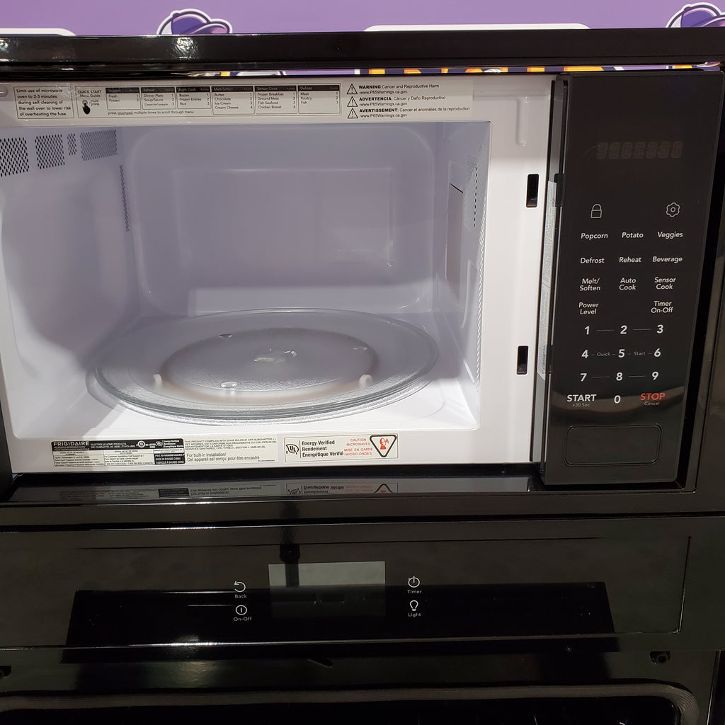 Pictures of Frigidaire 30 in. Electric Wall Oven with Built-In Microwave with Fan Convection in Black 3SD367 - FCWM3027AB - Open Box - Neu Appliance Outlet - Discount Appliance Outlet in Austin, Tx