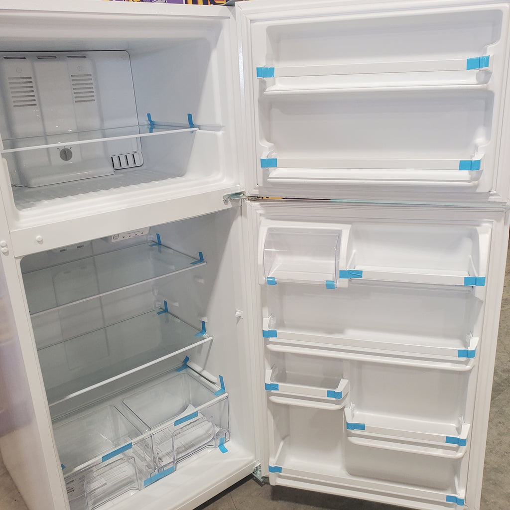 Pictures of Amana Top Freezer 30 In. Refrigerator with Glass Shelves and Flip Up Storage ART318FFDW - Scratch and Dent (Minor) - Neu Appliance Outlet - Discount Appliance Outlet in Austin, Tx