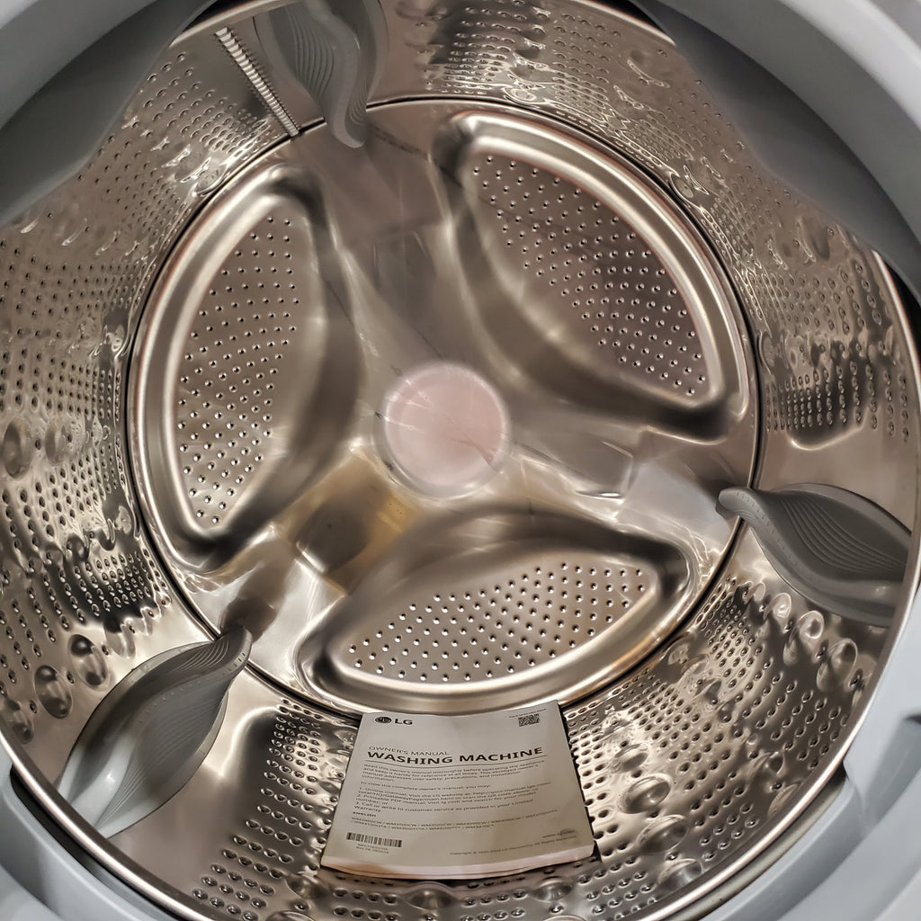 Pictures of LG White Ultra Large Capacity Front Load 4.5 Cu. Ft. Washer with ColdWash Technology WM3400CW - Scratch and Dent (Minor) - Neu Appliance Outlet - Discount Appliance Outlet in Austin, Tx