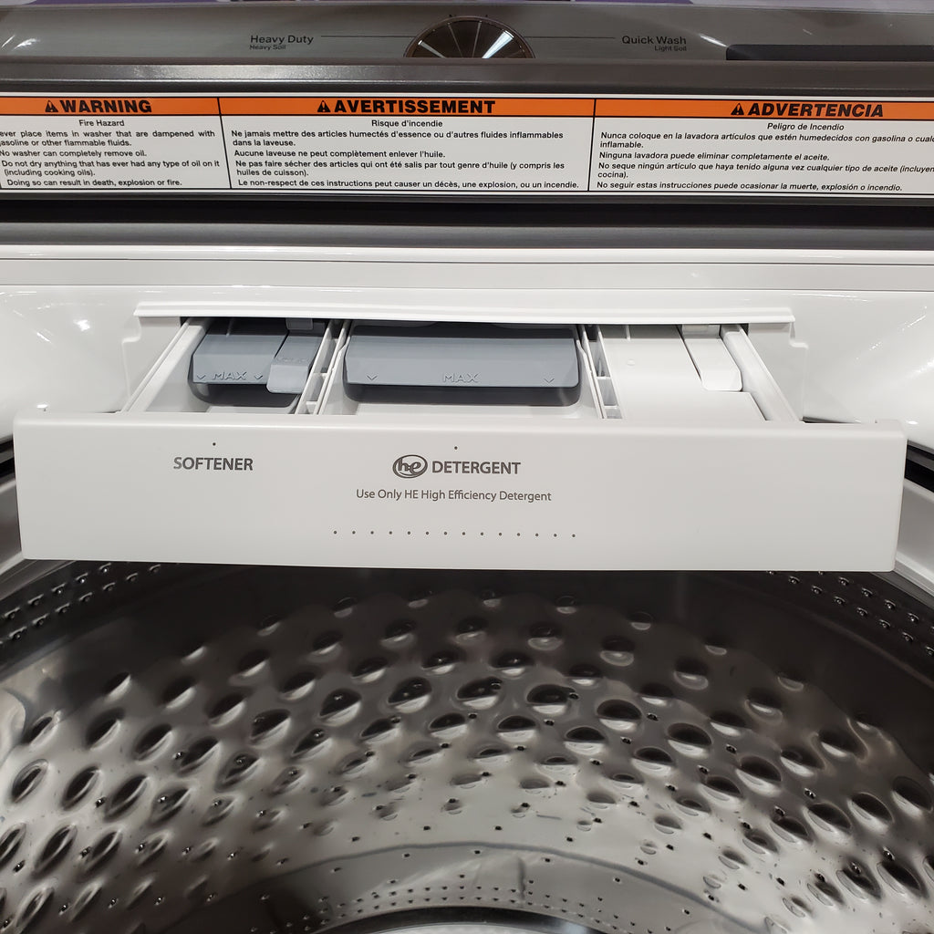 Pictures of Maytag Top Load 4.8 cu ft Washer with Deep Fill and Slow-Close Glass Lid 30131SD35 - MVW6200KW - Scratch & Dent (Major) - Neu Appliance Outlet - Discount Appliance Outlet in Austin, Tx
