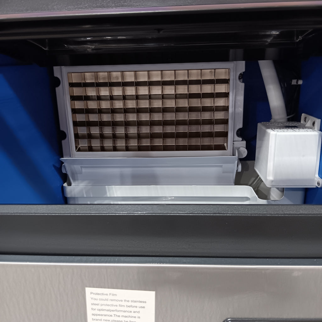 Velivi Commercial Ice Maker 250 lb./24 H Freestanding Ice Maker Machine with 77 lb. Storage in Stainless Steel 25133SD566 - WQ65FT - Scratch & Dent (Moderate)