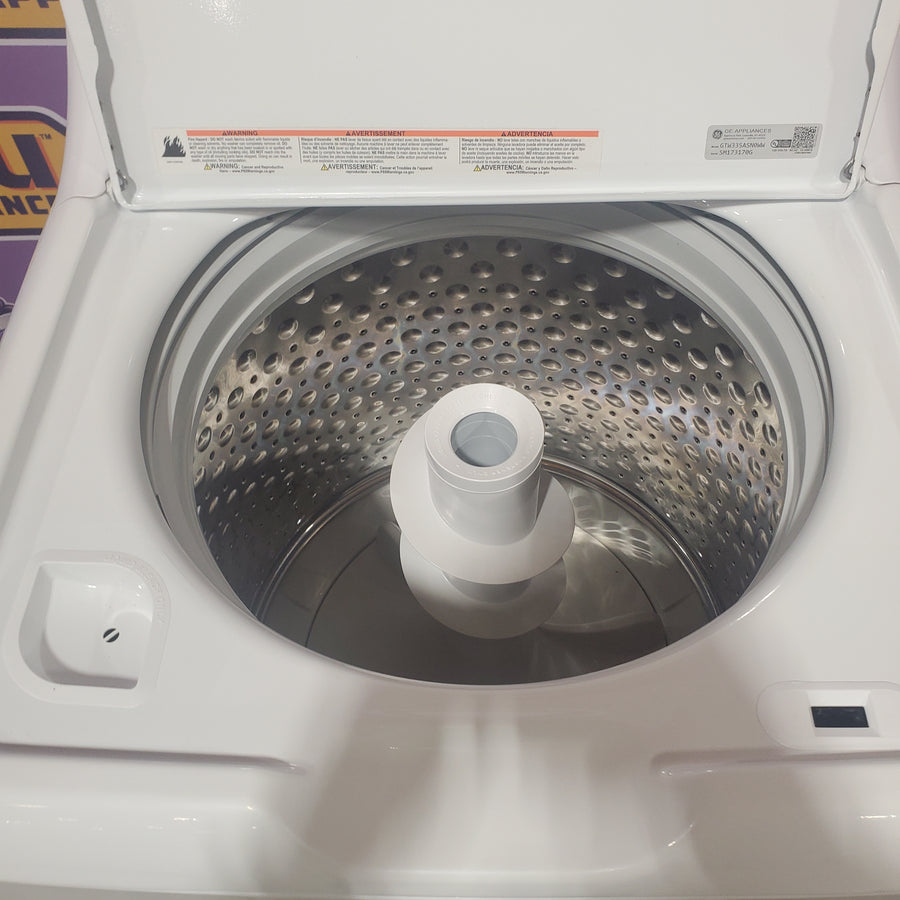 GE® 4.2 cu. ft. Capacity Washer with Stainless Steel Basket 1CR5159 -GTW335ASNWW - Certified Refurbished