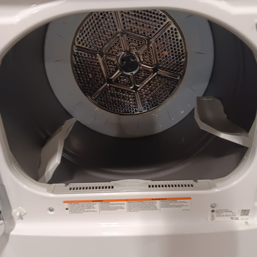 GE White Top Load 4.0 Cu. Ft. Capacity Washer with Stainless Steel Wash Basket GTW325ASWWW - New in Box and GE White Electric 7.2 Cu. Ft. Dryer with Aluminized Alloy Drum 16239 - GTD42EASJWW - Certified Refurbished