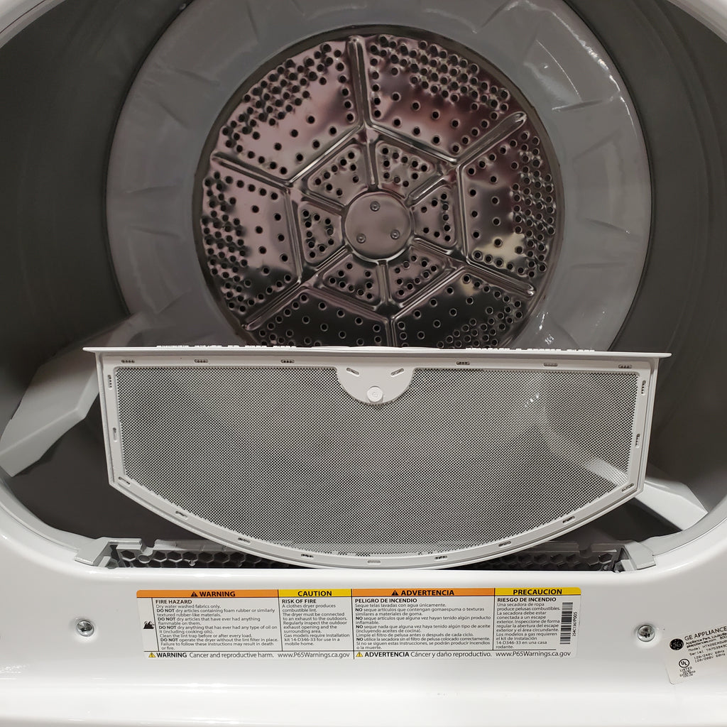 Hotpoint® 4.0 cu. ft. Capacity Washer with Cold Plus and Water Level Control HTW265ASWWW - Scratch & Dent (Major) and Hotpoint 6.2 cu. ft. Capacity Electric Dryer with Up To 120 ft. Venting and Shallow Depth 16184 - HTX26EASWWW - Scratch & Dent (Minor)