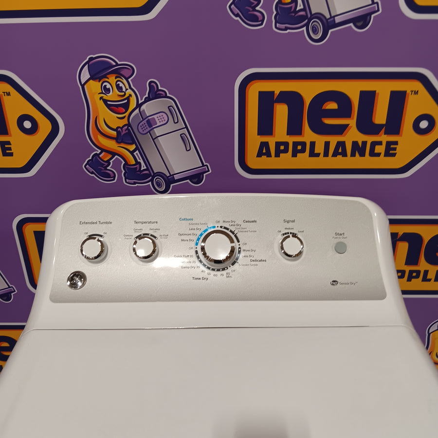 GE White Top Load 4.0 Cu. Ft. Capacity Washer with Stainless Steel Wash Basket GTW325ASWWW - Open Box and GE White Electric Aluminized Alloy Drum 7.2 Cu. Ft. Dryer with Sensor Dry and Extended Tumble 16234 - GTD45EASJWS - Certified Refurbished