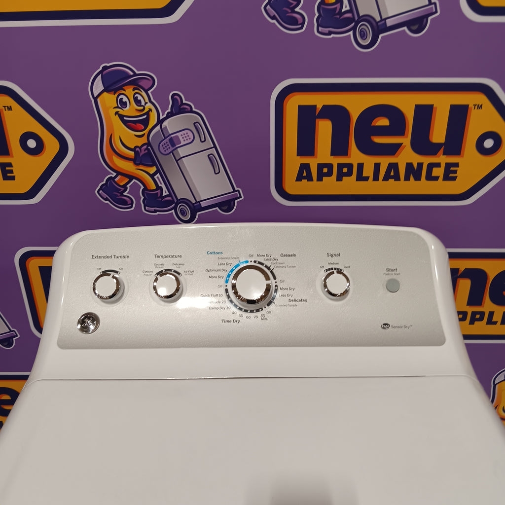 Pictures of GE White Top Load 4.0 Cu. Ft. Capacity Washer with Stainless Steel Wash Basket GTW325ASWWW - Open Box and GE White Electric Aluminized Alloy Drum 7.2 Cu. Ft. Dryer with Sensor Dry and Extended Tumble 16234 - GTD45EASJWS - Certified Refurbished - Neu Appliance Outlet - Discount Appliance Outlet in Austin, Tx