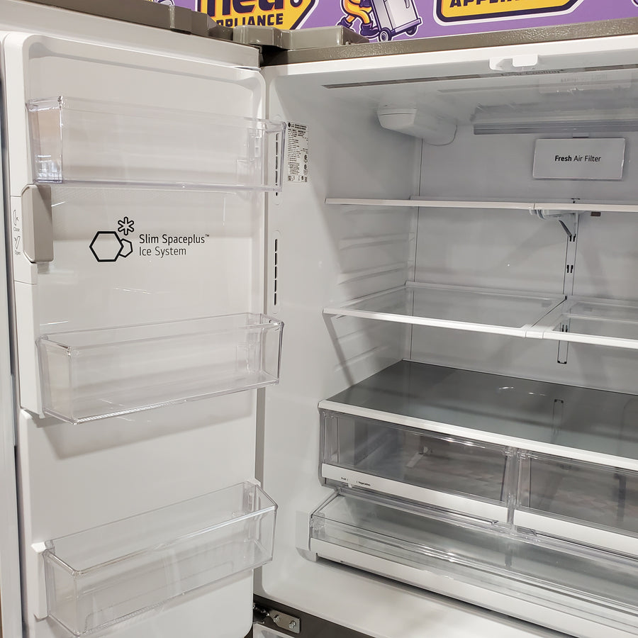 LG 27.8-cu ft 4-Door French Door Refrigerator with Dual Ice Maker in Fingerprint Resistant Steel 22132SD154 - LRMXS2806S - Scratch & Dent (Minor)