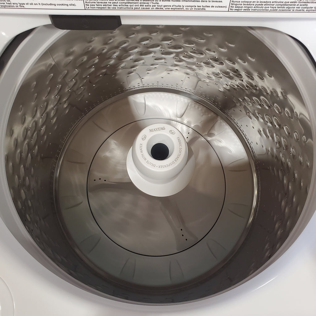Pictures of Maytag Top Load 4.7 cu. ft. Agitator Washer with Extra Power and Deep Fill Option MVW5435PW - Open Box - Neu Appliance Outlet - Discount Appliance Outlet in Austin, Tx