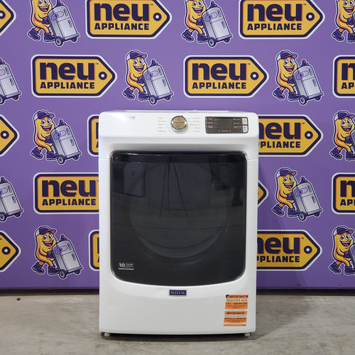 Pictures of Maytag Front Load 7.3 Cu. Ft. Electric Dryer with Extra Power and Quick Dry Cycle MED5630HW - Scratch & Dent (Minor) - Neu Appliance Outlet - Discount Appliance Outlet in Austin, Tx