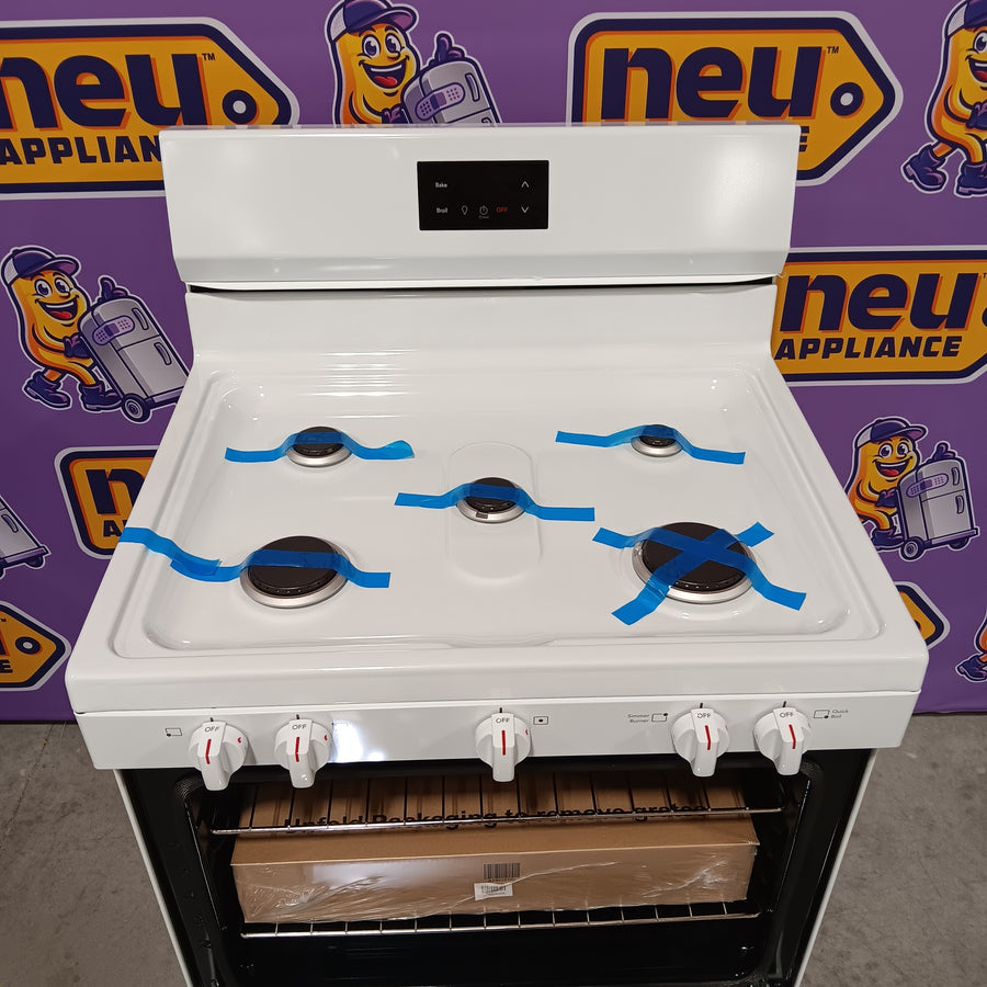 Frigidaire 5 Burner Gas Range with Even Baking Technology in White 20531SD492 - FCRG3052BW - Open Box