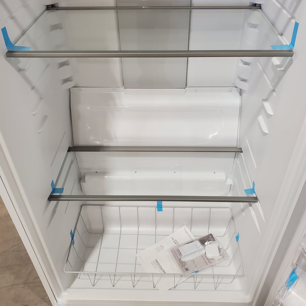 Pictures of Frigidaire 20 Cu. Ft. ENERGY STAR Garage Ready White Upright Freezer with EvenTemp™ Cooling System 4SD454 - FFUE2024AW - Scratch & Dent (Moderate) - Neu Appliance Outlet - Discount Appliance Outlet in Austin, Tx