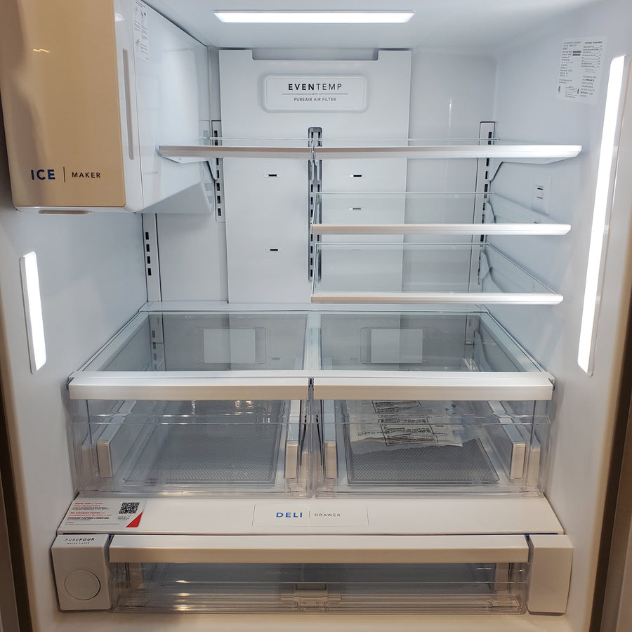 Frigidaire 27.8 cu. ft. 3 Door French Door Refrigerator with Exterior Water and Ice Dispenser 22136SD341 - FRFS2823AS - Scratch & Dent (Moderate)