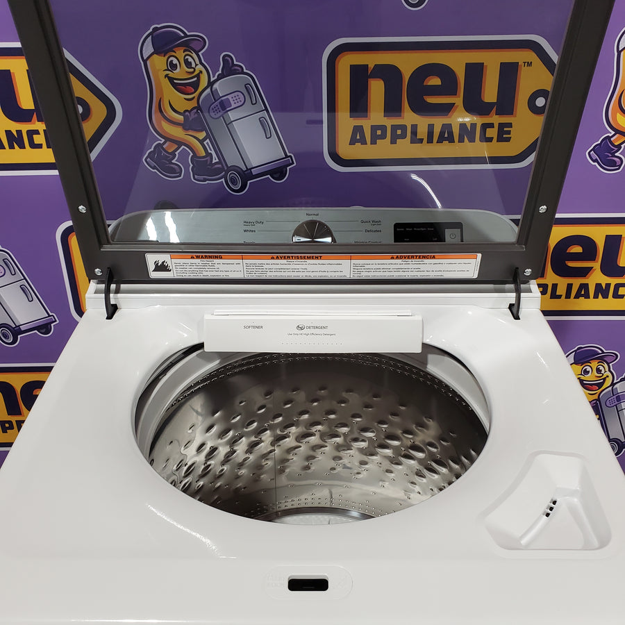 Maytag Top Load 4.8 cu ft Washer with Deep Fill and Slow-Close Glass Lid 30134SD175 - MVW6200KW - Scratch & Dent (Minor)
