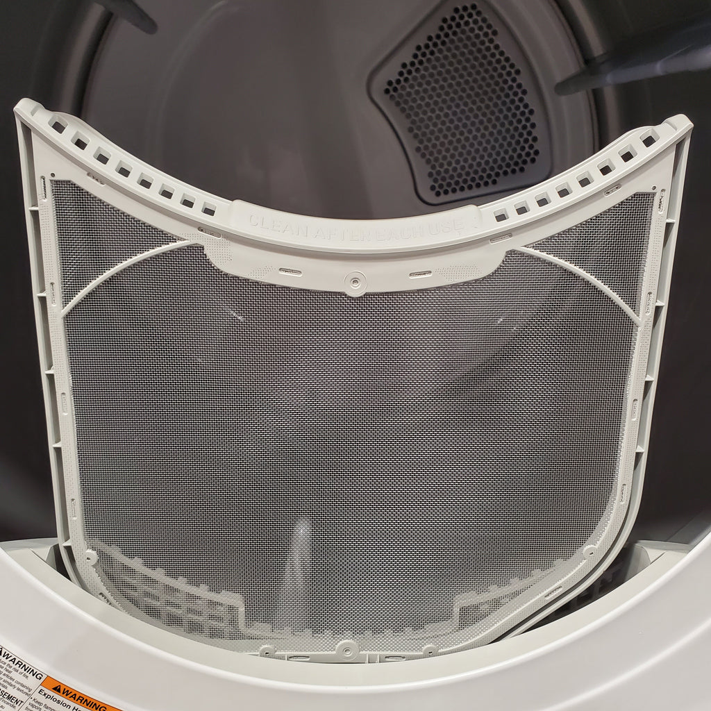 Pictures of LG 7.4 cu. ft. Vented Stackable Electric Dryer in White with Sensor Dry Technology 22231SD290 - DLE3470W - Scratch & Dent (Minor) - Neu Appliance Outlet - Discount Appliance Outlet in Austin, Tx