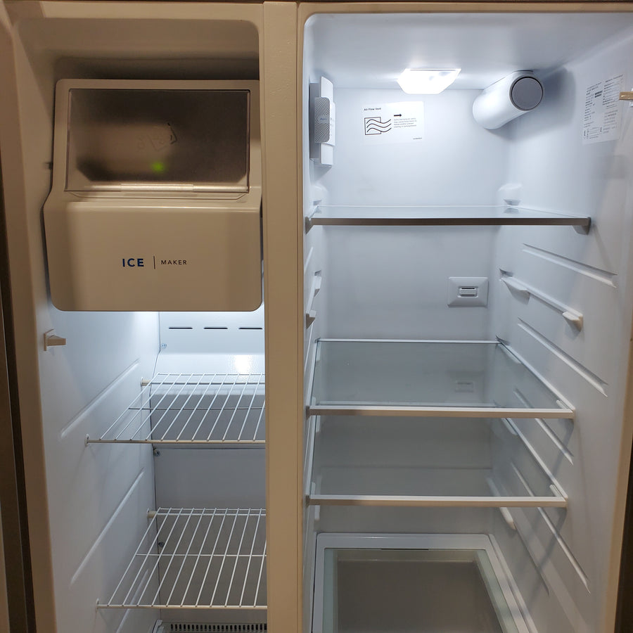 Frigidaire 25.6-cu ft ENERGY STAR Side-by-Side Refrigerator with Ice Maker in Fingerprint Resistant Stainless Steel 22231SD323 - FRSS26L3AF - Scratch & Dent (Moderate)