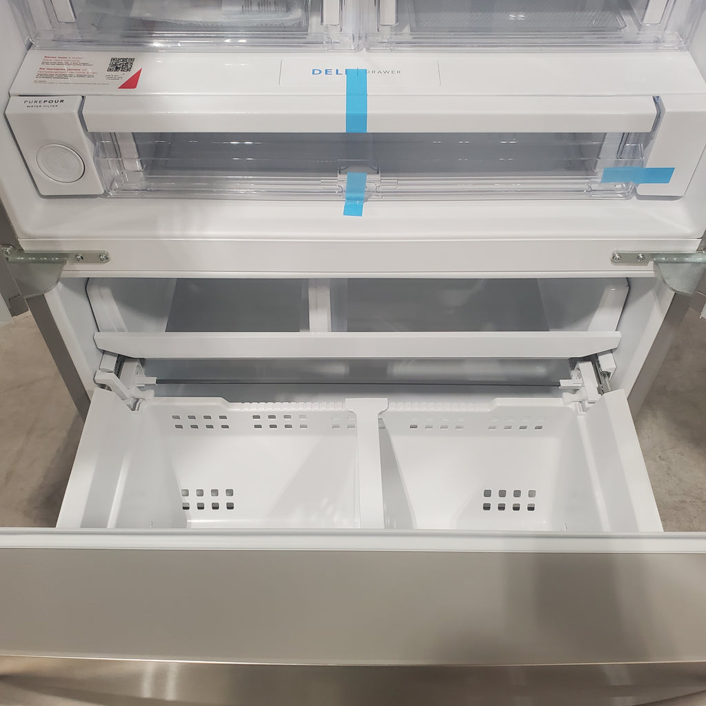 Pictures of Frigidaire Stainless Steel Counter-Depth 22.6-cu ft 3 -Door French Door ENERGY Star Refrigerator with Ice Maker with Water and Ice Dispenser - FRSS2323AS - Open Box - Neu Appliance Outlet - Discount Appliance Outlet in Austin, Tx