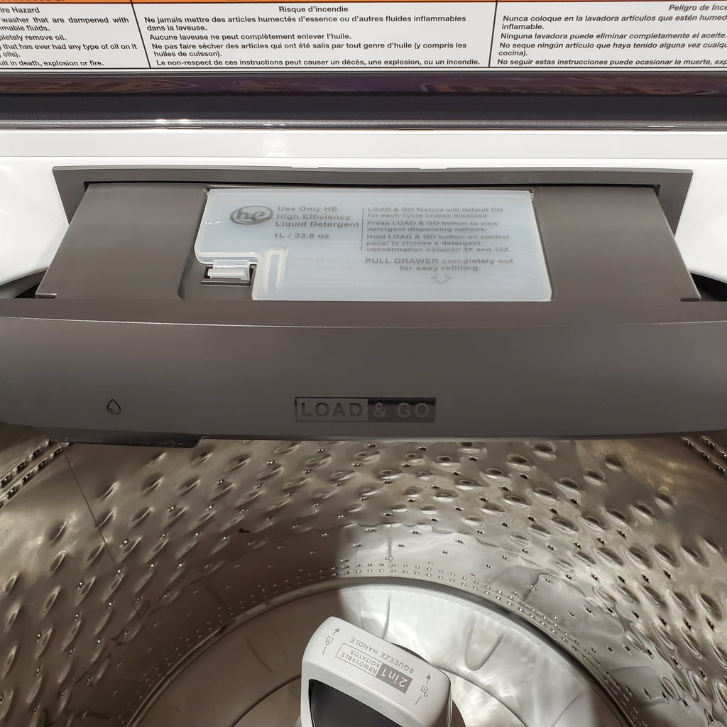 Pictures of Whirlpool 5.2 - 5.3 cu. ft. Top Load Washer with 2 in 1 Removable Agitator and Load & Go™ Dispenser 30131SD39 - WTW8127LW - Scratch & Dent (Minor) - Neu Appliance Outlet - Discount Appliance Outlet in Austin, Tx