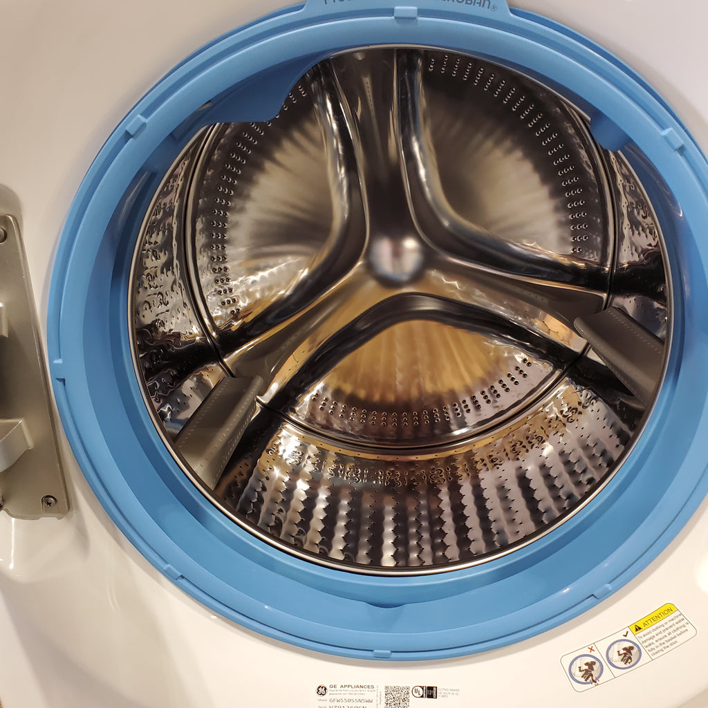 Pictures of GE ENERGY STAR 4.8 cu. ft. Capacity Smart Front Load Washer with UltraFresh Vent System with OdorBlock GFW550SSNWW - New in Box - Neu Appliance Outlet - Discount Appliance Outlet in Austin, Tx