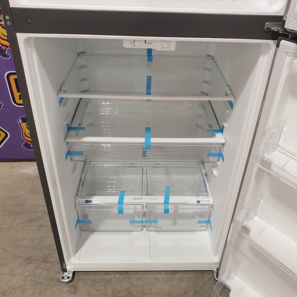 Frigidaire 30" Wide 20 cu ft Top Freezer Refrigerator with EvenTemp™ Cooling System in Stainless Steel FFTR2045VS - Scratch & Dent (Major)
