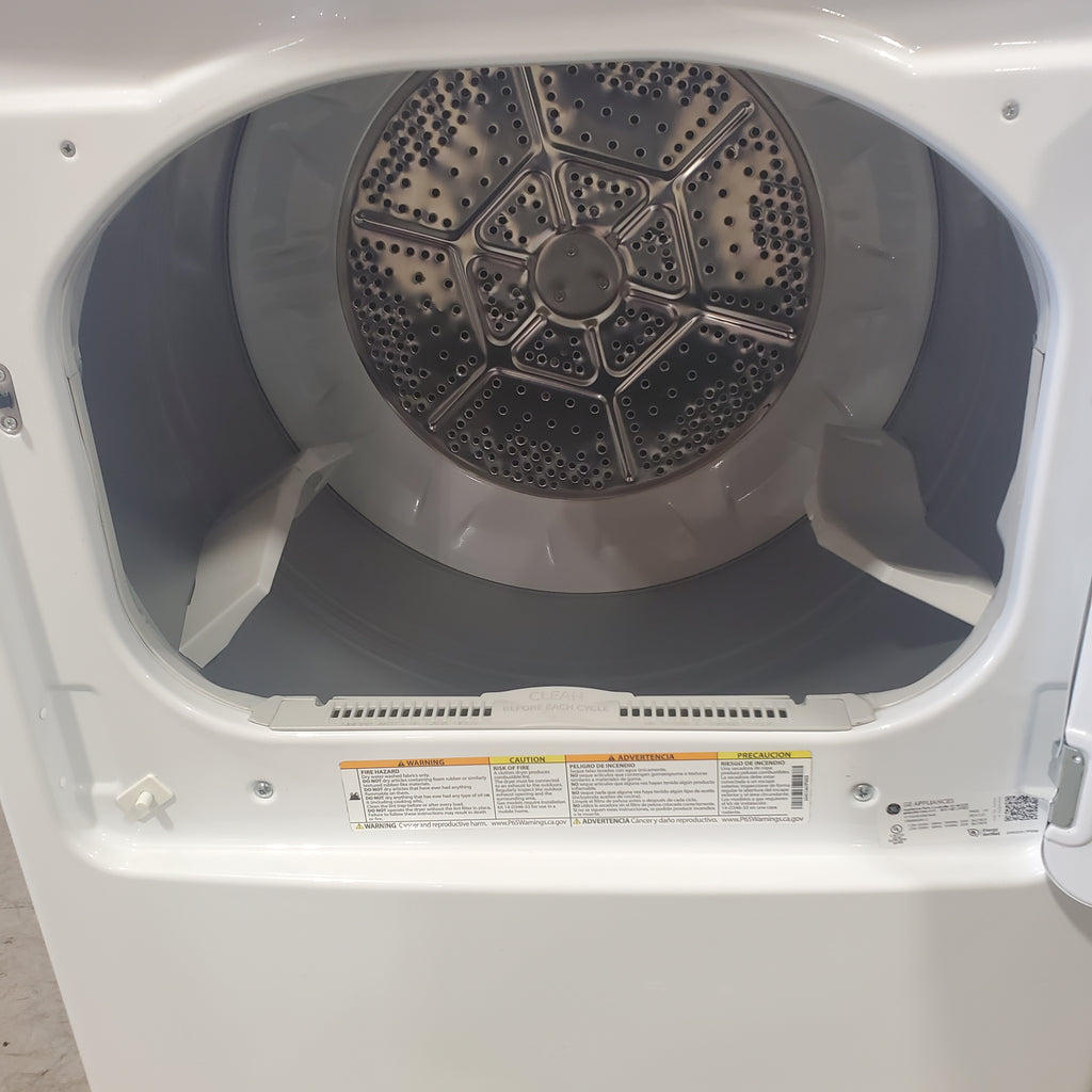 Pictures of Hotpoint White Electric 6.2 Cu. Ft. Aluminized Alloy Drum Dryer with Side Swing Door HTX24EASKWS - Certified Refurbished - Neu Appliance Outlet - Discount Appliance Outlet in Austin, Tx