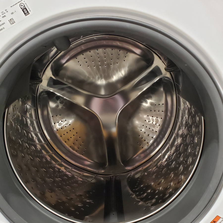 Whirlpool White Closet Depth Front Load 4.3 Cu. Ft. Washer with Intuitive Controls and Single Load Dispenser WFW560CHW - Scratch and Dent (Major)