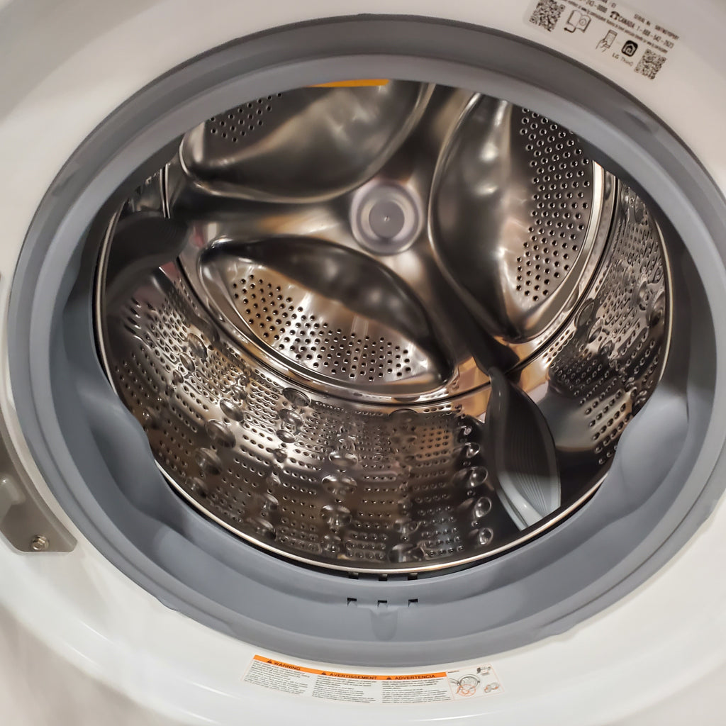 Pictures of LG 4.5 cu. ft. Front Load Washer with Steam and Built-In Intelligence in White WM4000HWA - Open Box - Neu Appliance Outlet - Discount Appliance Outlet in Austin, Tx