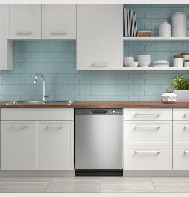 GE Stainless Steel Built-In 24 Inch Tall Tub Dishwasher with Front Controls and Steam Sanitize GDF535PSRSS - New in Box