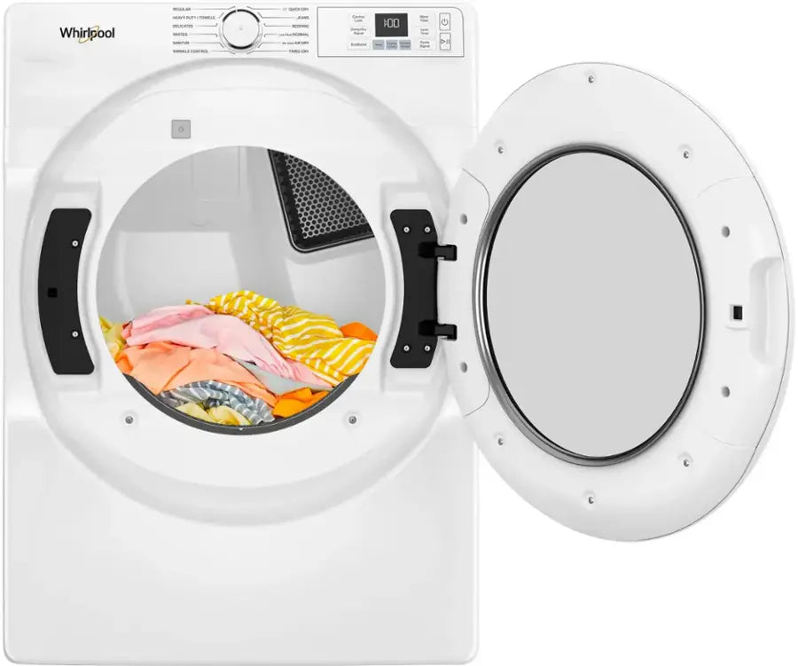 Pictures of Whirlpool 7.4 cu. ft. ENERGY STAR® Front Load Electric Dryer with Wrinkle Shield™ Option - 19SD032 - WED4720RW - Scratch & Dent (Minor) - Neu Appliance Outlet - Discount Appliance Outlet in Austin, Tx