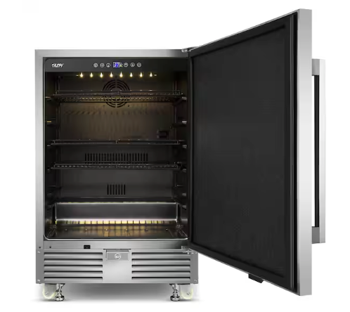 Pictures of TAZPI 4.9cu. ft. 24 in. 190 Can Built-In/Freestanding Outdoor Cooler Fridge with 4 wheels, Weatherproof, Stainless Steel 25132SD360 - TAOT24HD - Open Box - Neu Appliance Outlet - Discount Appliance Outlet in Austin, Tx