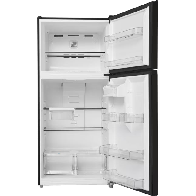 Midea 21 cu. ft. Garage Ready Top-Freezer Refrigerator in Black MRT21D3BBB - Scratch & Dent (Moderate)