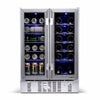 Pictures of NewAir 23.50-in W 18-Bottles Dual Zone Cooling Built-in/Freestanding Indoor Wine Cooler in Stainless Steel 251315SD1095 - AWB-360DB - Scratch & Dent (Minor) - Neu Appliance Outlet - Discount Appliance Outlet in Austin, Tx