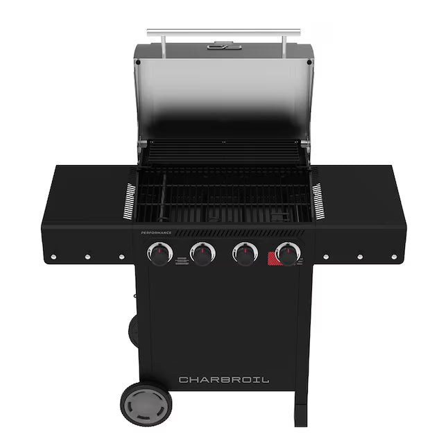 Charbroil Performance Series™ 4 Burner Cart Gas Grill with Sear Burner in Black Stainless 463286225 - Scratch & Dent (Minor)