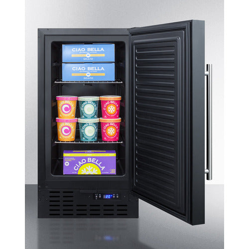 Pictures of Summit 2.7 cu. ft. Frost Free Mini Upright Freezer in Black 25133SD518 - SCFF1842 - Open Box - Neu Appliance Outlet - Discount Appliance Outlet in Austin, Tx
