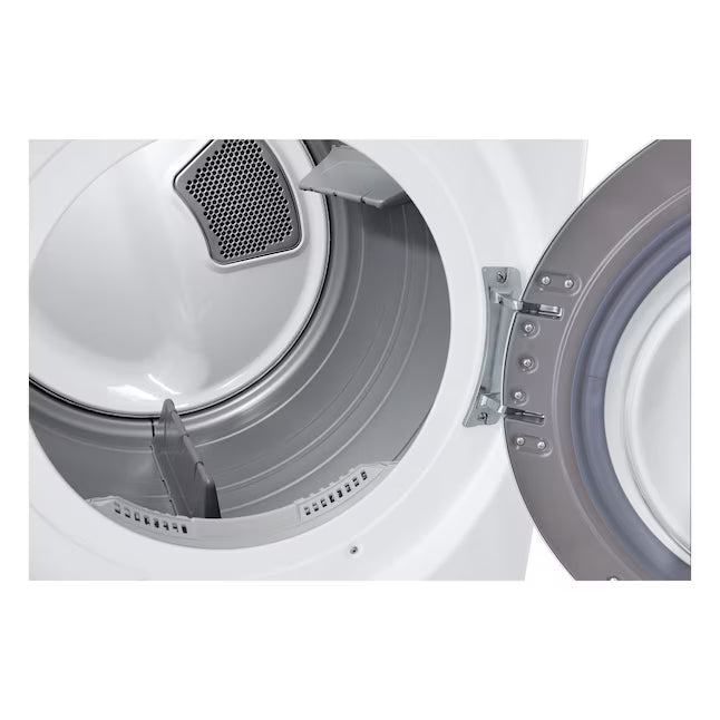 LG 7.4 cu. ft. Vented Stackable Electric Dryer in White with Sensor Dry Technology 22231SD290 - DLE3470W - Scratch & Dent (Minor)