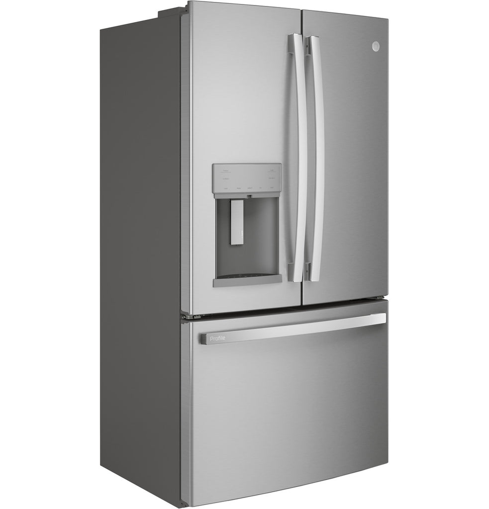 Pictures of GE Profile™ ENERGY STAR® 22.1 Cu. Ft. Counter-Depth Fingerprint Resistant Stainless French-Door Refrigerator with Hands-Free AutoFill 0512189 - PYE22KYNFS - Certified Refurbished - Neu Appliance Outlet - Discount Appliance Outlet in Austin, Tx