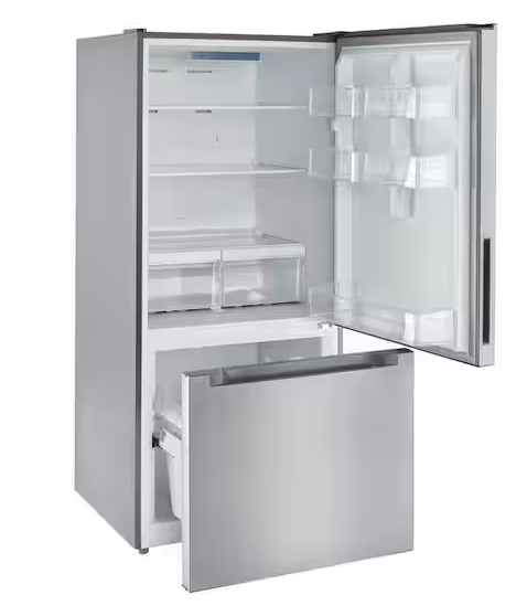 Vissani 18.7 cu. ft. Bottom Freezer Refrigerator in Stainless Steel 25138SD758 - MDBF18SS - Scratch & Dent (Moderate)