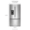 Pictures of KitchenAid 23.8 cu. ft. Counter-Depth French Door Platinum Interior Refrigerator with PrintShield™ Finish 31133SD123 - KRFC704FPS - Scratch and Dent (Moderate) - Neu Appliance Outlet - Discount Appliance Outlet in Austin, Tx