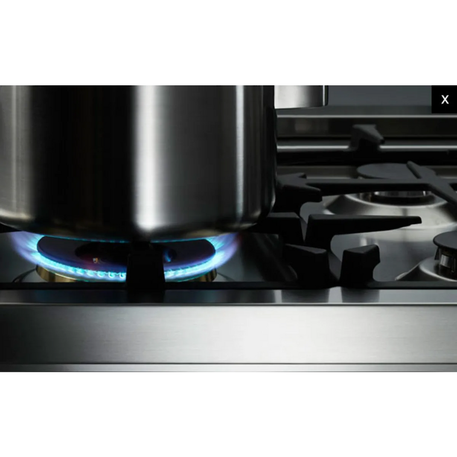 Bertazzoni 36 Inch Pro-Style Gas Range with 5 Sealed Brass Burners, 4.4 cu. ft. Convection Oven, Manual Clean, and Storage Drawer MAS365GASXT - Open Box