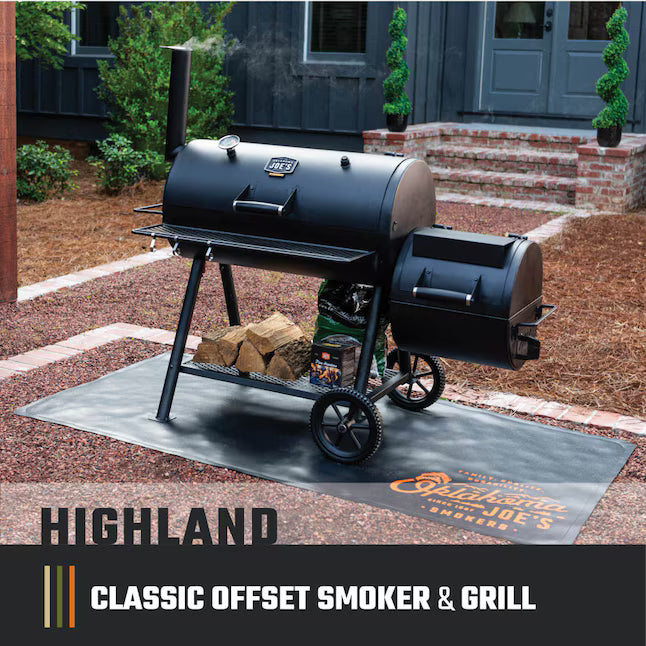 Oklahoma Joe's Highland 879-Sq. in Black Horizontal Charcoal Smoker 22521695 - 24203001 - Certified Refurbished