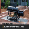 Oklahoma Joe's Highland 879-Sq. in Black Horizontal Charcoal Smoker 22521695 - 24203001 - Certified Refurbished